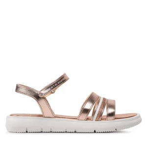 Sandały Tommy Hilfiger Stripes Velcro Sandal T4A2-32771-1372 S Złoty