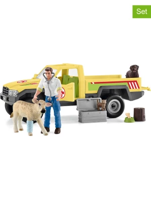 Schleich 18-częściowy zestaw "Veterinarian visit at the Farm" do zabawy - 3+ rozmiar: onesize