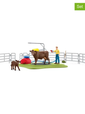Schleich 25-częściowy zestaw "Happy Cow Wash" - 3+ rozmiar: onesize