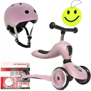 SCOOTANDRIDE ZESTAW Highwaykick 1 ROSE Hulajnoga + Kask XXS-S + Bateria