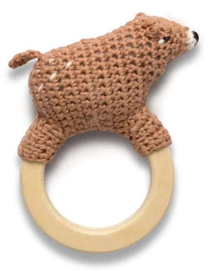Sebra Szydełkowana grzechotka "Woody the bear" - 0+ rozmiar: onesize