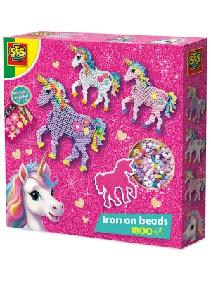 SES Zestaw koralików (1800 szt.) "Unicorn" do prasowanek - 5+ rozmiar: onesize