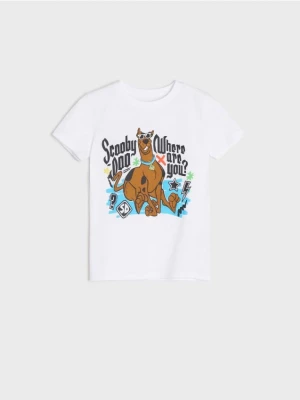 Sinsay - Koszulka Scooby-Doo - biały
