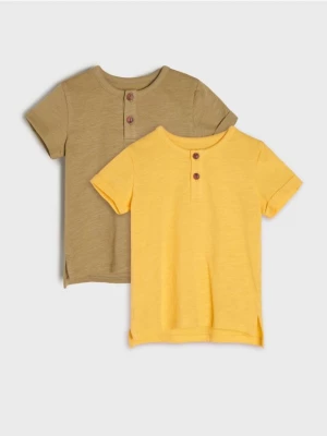 Sinsay - Koszulki 2 pack - żółty