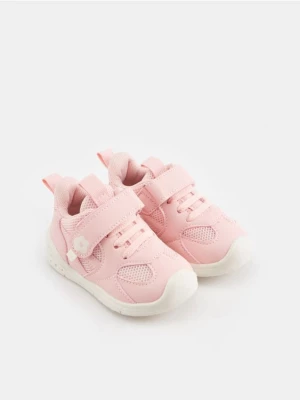Sinsay - Sneakersy ze skórzaną wkładką - różowy