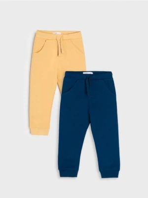 Sinsay - Spodnie jogger 2 pack - niebieski