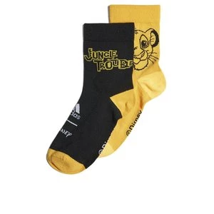 Skarpetki adidas Disney Lion King Socks 2 Pairs H44300 - czarno-żółte Adidas