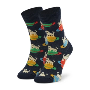 Skarpety Wysokie Dziecięce Happy Socks KLAI01-6500 Granatowy