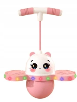 ﻿SKOCZEK DLA DZIECI POGO JUMPER ŚWIECĄCY LED RÓŻOWY