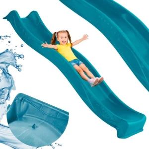 Ślizg Zjeżdżalnia Wodna dł. ok. 2,2M Turkusowy KBT dla Dzieci Plac Zabaw