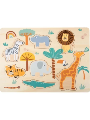 small foot 7-częściowa układanka "Safari" - 2+ rozmiar: onesize