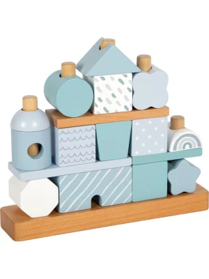 small foot Domek w kolorze błękitnym do układania - 12 m+ rozmiar: onesize