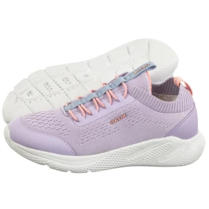 Sneakersy J Sprintye G.B - Knitt.Text. Lilac/Lt Coral J25FWB 0006K C8R7Q (GE155-a) Geox