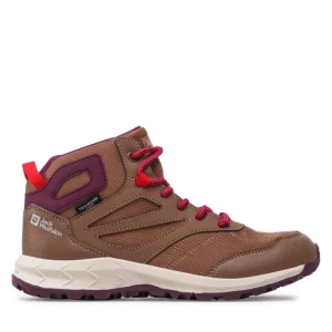 Sneakersy Jack Wolfskin Woodland Texapore Mid K 4042152 Brązowy