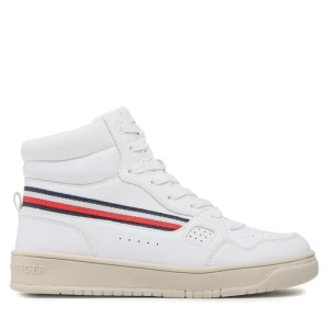 Sneakersy Tommy Hilfiger Stripes High Top Lace-Up Sneaker T3X9-32851-1355 S Biały