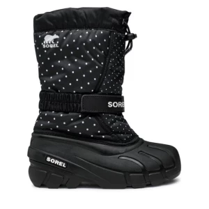 Śniegowce Sorel Youth Flurry Print NY3503-010 Czarny