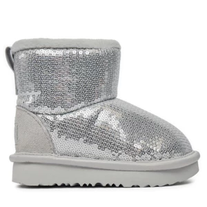 Śniegowce Ugg T Classic Mini Mirror Ball 1143708T Srebrny