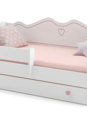 Sofa Łóżko dziecięce 160x80 jednoosobowe z barierką i z materacem EMMA-R