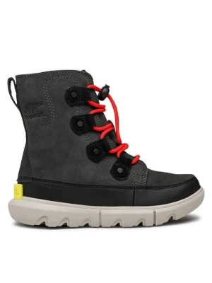 Sorel Śniegowce Youth Sorel Explorer Lace Wp NY4897-093 Czarny