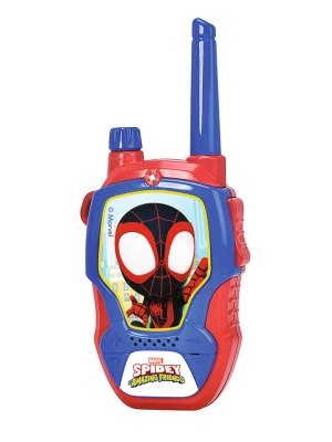 Spiderman Walkie Talkie (2 szt.) "Spidey" w kolorze niebiesko-czerwonym - wys. 16 cm - 4+ rozmiar: onesize