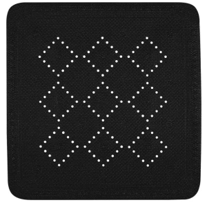 Spirella Antypoślizgowa mata prysznicowa ALASKA,czarna, 55 x 55 cm