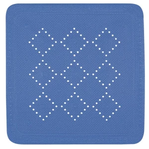 Spirella Antypoślizgowa mata prysznicowa ALASKA,niebieska, 55 x 55 cm