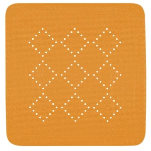 Spirella Antypoślizgowa mata prysznicowa ALASKA,pomarańczowa, 55 x 55 cm