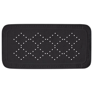 Spirella Mata antypoślizgowa ALASKA, czarna, 91 x36 cm