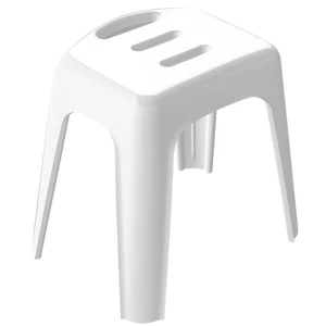 Spirella Siedzisko prysznicowe HOCKER, białe, 47 cm