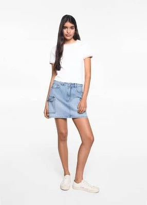 Spódnica cargo z denimu MANGO TEEN