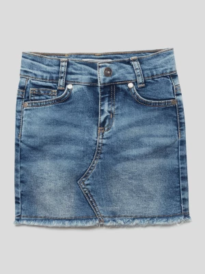 Spódnica jeansowa z naszywką z logo Blue Effect