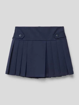 Spódnica mini z zakładkami model ‘PLEAT’ Polo Ralph Lauren Teens
