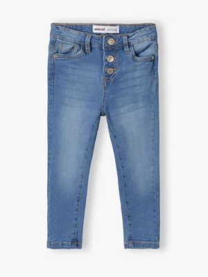 Spodnie jeansowe skinny dla dziewczynki - niebieskie Minoti