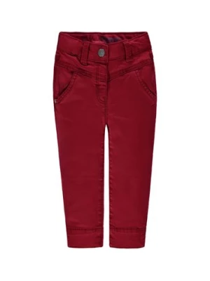 Spodnie materiałowe dziewczęce czerwone Kanz