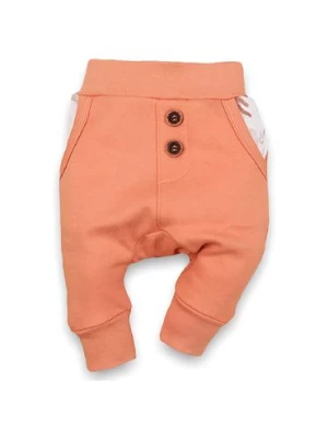 Spodnie niemowlęce z bawełny organicznej z ozdobnymi guzikami NINI