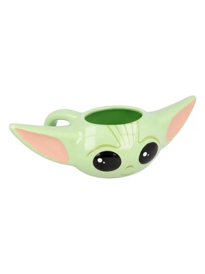 Star Wars Kubek "The Mandalorian Baby Yoda" w kolorze zielonym - 500 ml rozmiar: onesize