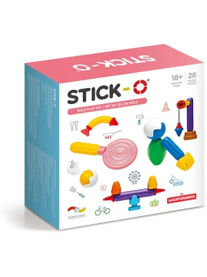 STICK-O 26-częściowy zestaw magnetyczny "STICK-O Role Play" - 18 m+ rozmiar: onesize