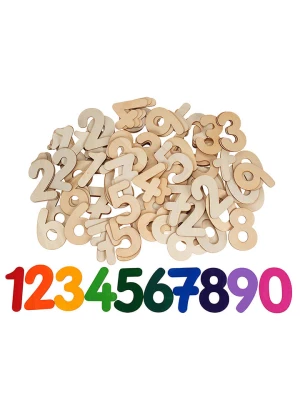 SUNNYSUE 150-częściowy zestaw drewnianych cyfr - 3+ rozmiar: onesize SUNNYSUE 150-częściowy zestaw drewnianych cyfr - 3+ rozmiar: onesize