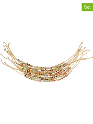 SUNNYSUE Bransoletki (10 szt.) w kolorze jasnobrązowym rozmiar: onesize