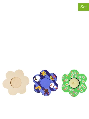 SUNNYSUE Świeczniki (3 szt.) w kolorze beżowym na podgrzewacze rozmiar: onesize