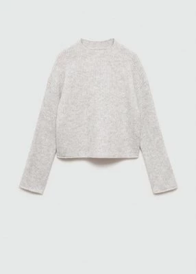 Sweter dzianinowy prążkowany Mango Kids