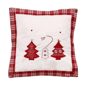 Świąteczna poszewka na poduszkę Xmas tree white, 40 x 40 cm 4-Home