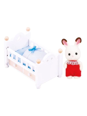 Sylvanian Families Akcesoria dla lalek "Baby chocolate bunnies with baby cot" - 3+ rozmiar: onesize