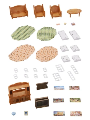 Sylvanian Families Akcesoria dla lalek "Country house living room" - 3+ rozmiar: onesize Sylvanian Families Akcesoria dla lalek "Country house living room" - 3+ rozmiar: onesize