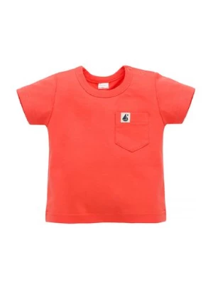 T-shirt dla niemowlaka bawełniany Sailor czerwony Pinokio