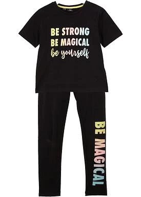 T-shirt dziewczęcy + legginsy (2 części) bonprix