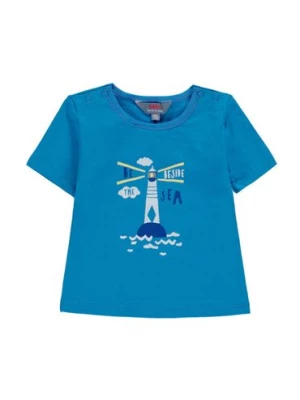 T-shirt niemowlęcy niebieski Kanz