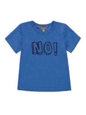 T-shirt niemowlęcy niebieski No niebieski Kanz
