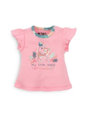 T-shirt niemowlęcy z bawełny organicznej dla dziewczynki NINI