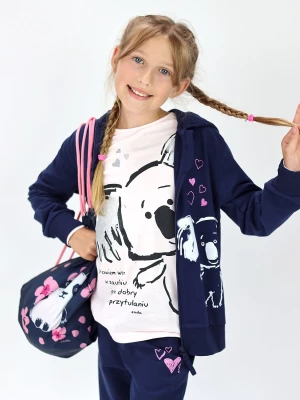 T-shirt z długim rękawem dla dziewczynki, z misiami koala, jasnoróżowy, 9-13 lat Endo